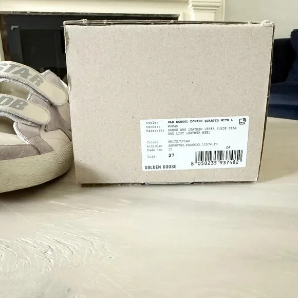 Golden Goose Old School Double Quarter Womens Velcro Lavender sz 37 - Picture 4 of 7